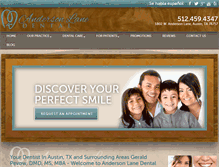 Tablet Screenshot of andersonlanedental.com